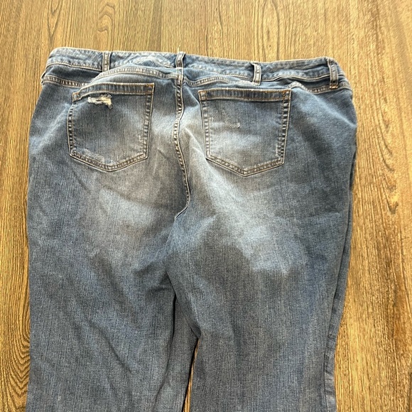 Torrid Mid Rise Slim Boot Cut Jeans Distressed Vintage Stretch Blue Size 24T - Picture 11 of 11